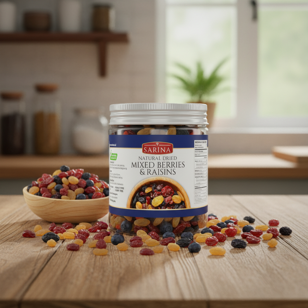 Mixed Berries & Raisins Premium (Blueberry) | Buah Kering Campuran – Sarina