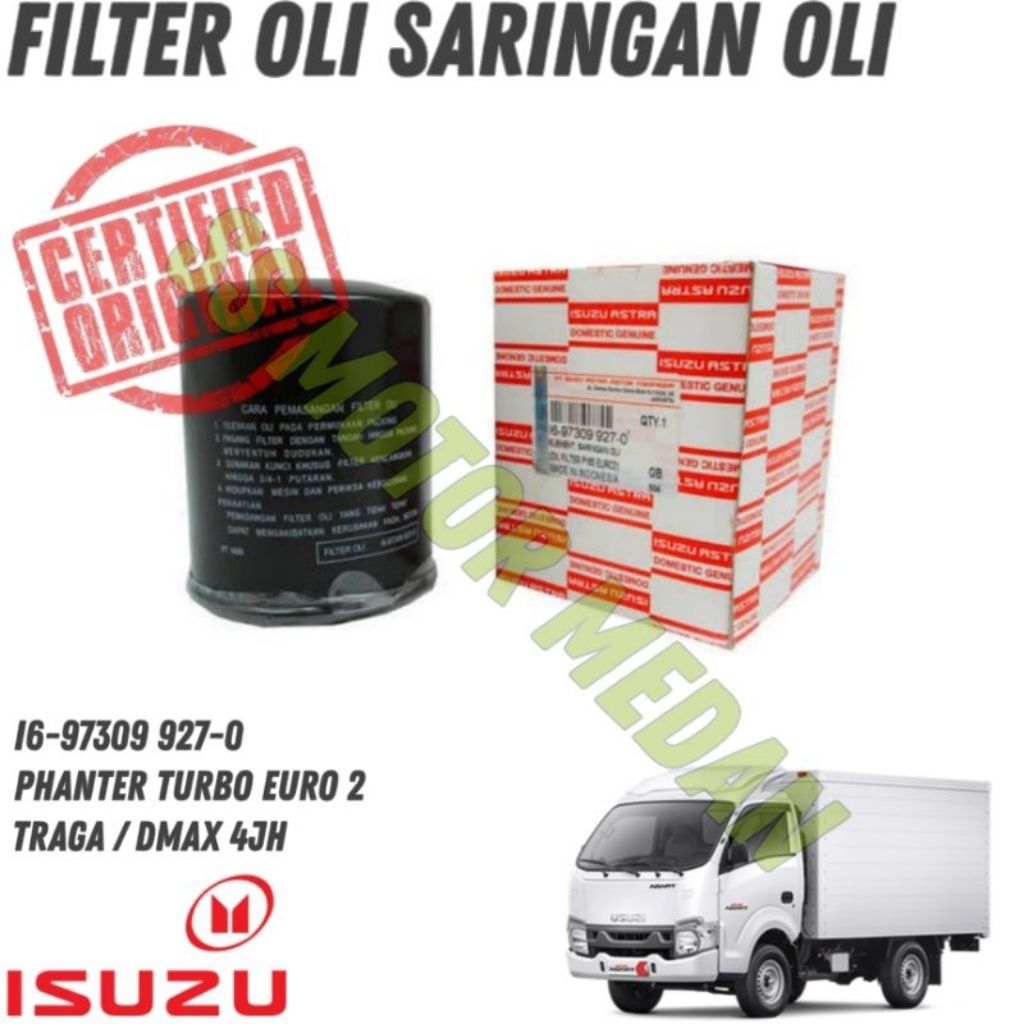 FILTER OLI SARINGAN OLI ISUZU PHANTER TURBO EURO 2/TRAGA/DMAX 16-97309927-0
