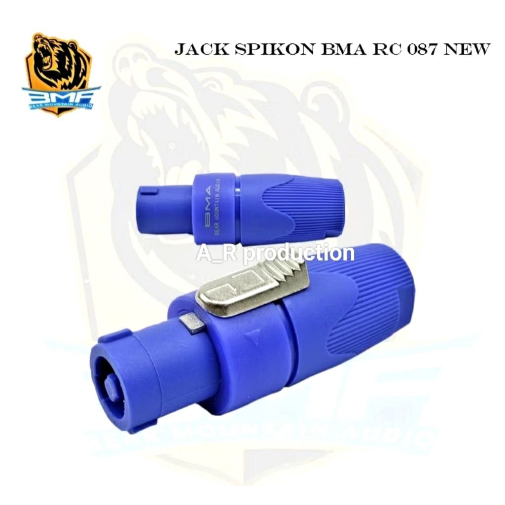 Jack speakon BMA Biru original jek spikon speakon speaker BMA kualitas bagus