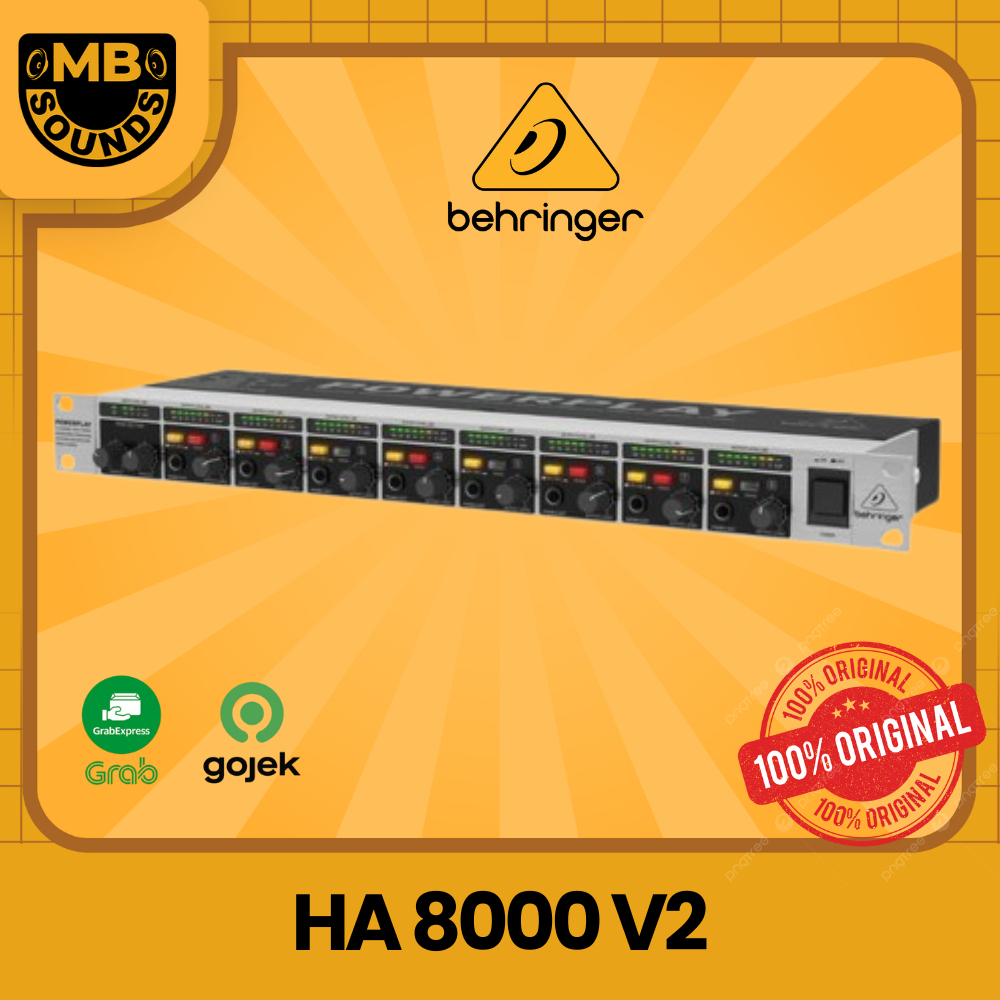 BEHRINGER POWERPLAY HA8000 V2 / HA-8000V2 / HA 8000 V2 ORIGINAL