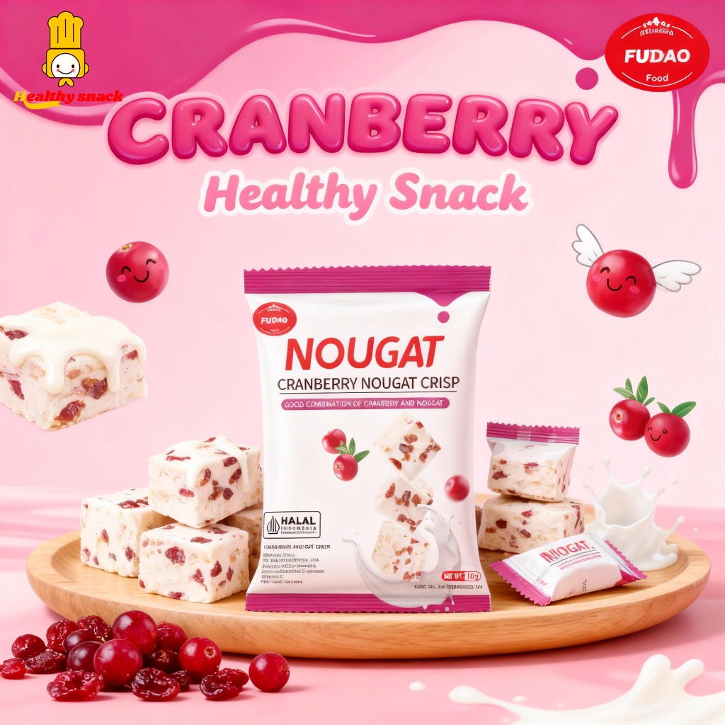 <Ready NEW> Nougat Cranberry Asli - Buahnya Banyak, Manis & Asam Segar