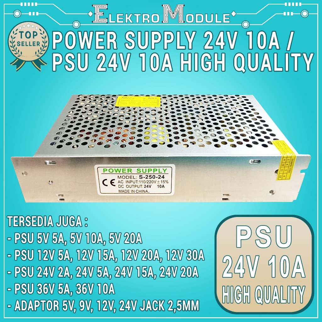 Power Supply 24V 10A Trafo Power Supply 24V 10A PSU 24V 10A Trafo Adaptor Power Supply 24V 10A Switc