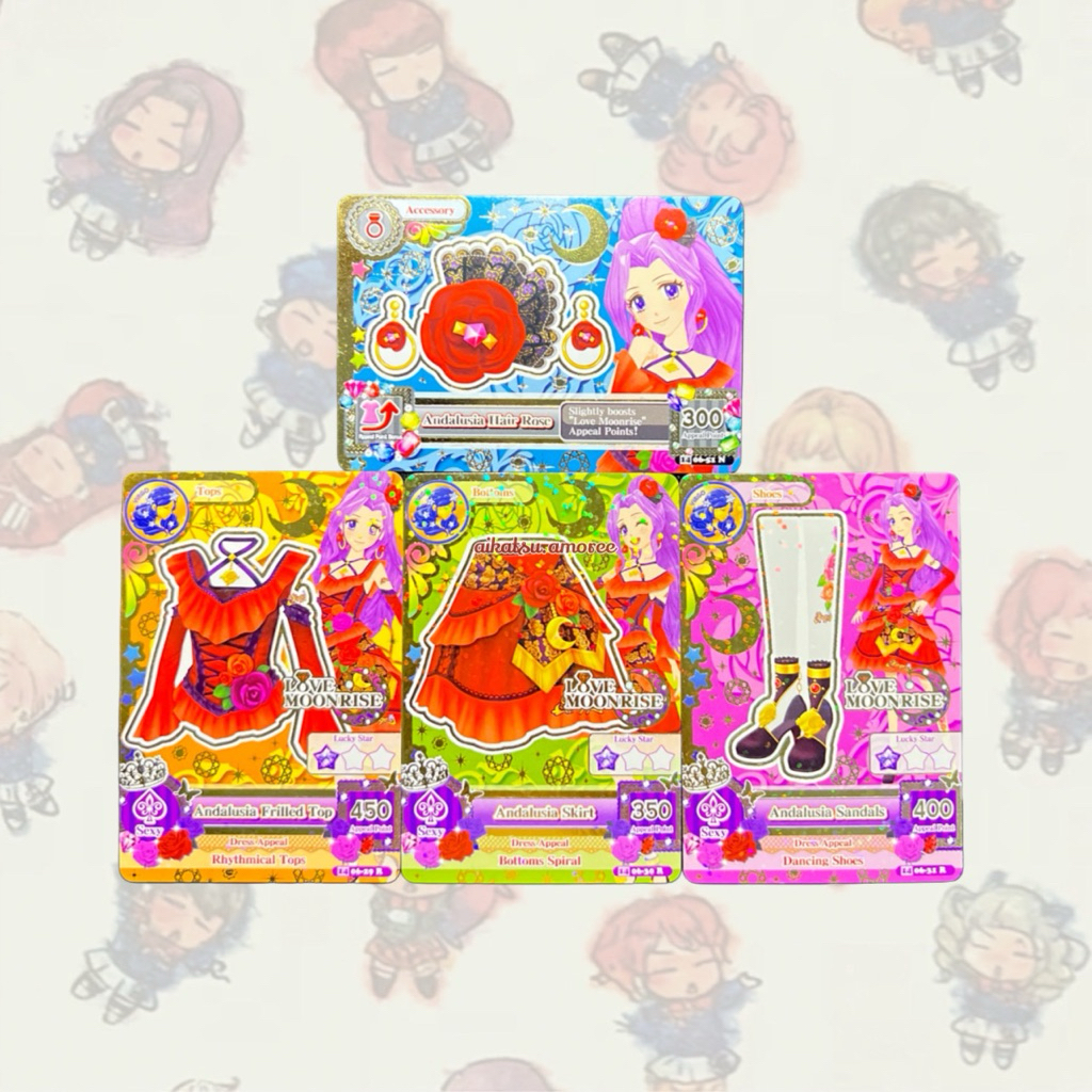 Aikatsu Virgo Zodiac Andalusia Rare Card Set Mizuki Kanzaki