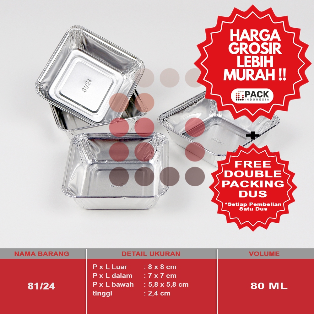 alumunium foil cup 81/24 macaroni schotel