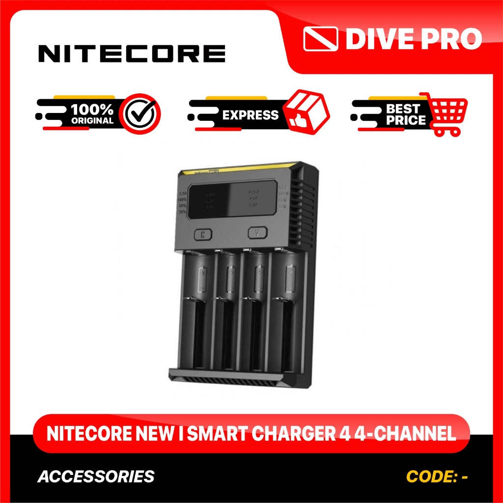 Nitecore Intellicharge i4 Smart Charger 4-Channel