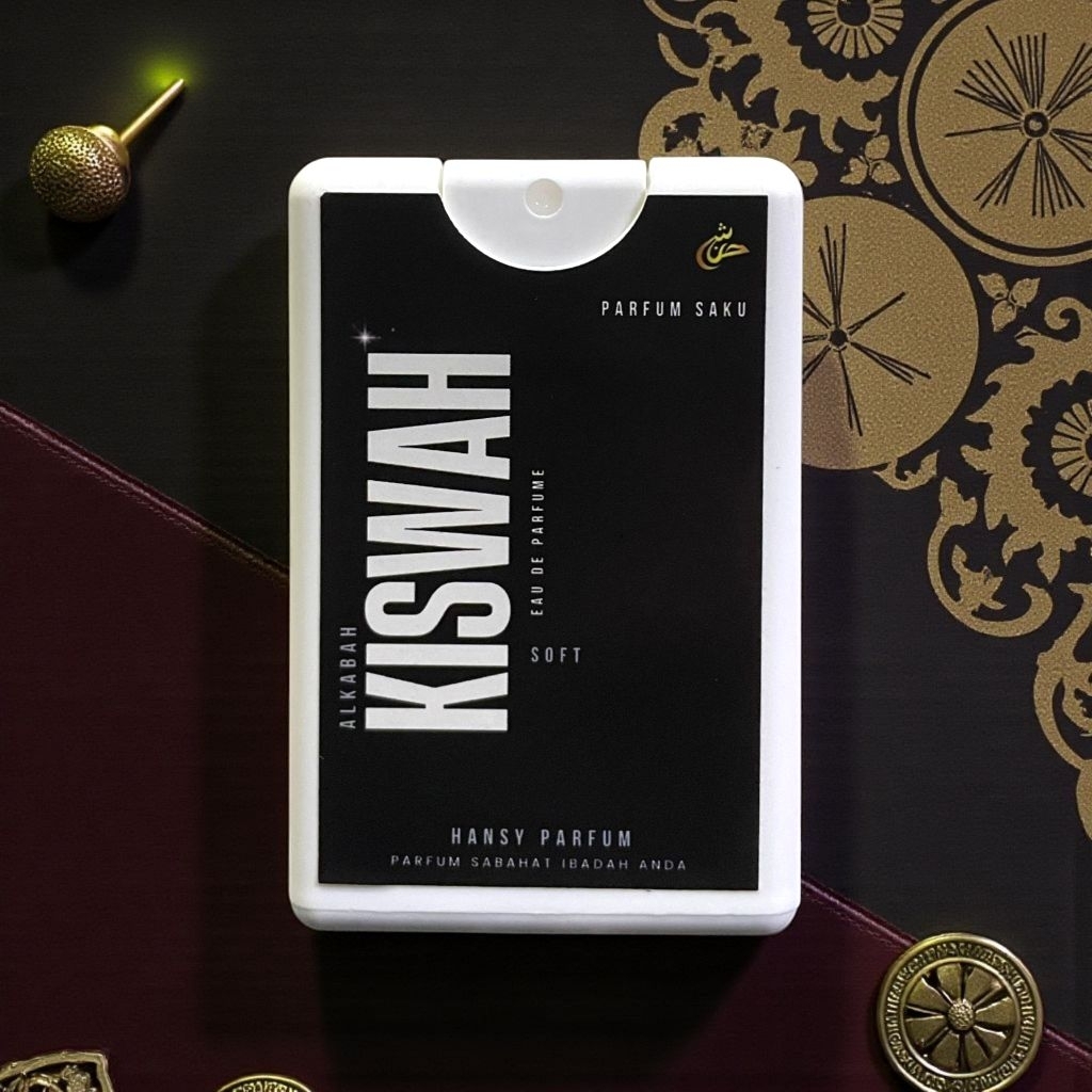 HANSY EDP PARFUM SAKU Kiswah 17ml Oud yang mewah Sensasi segar manis aroma kiswah yang menyelimuti K