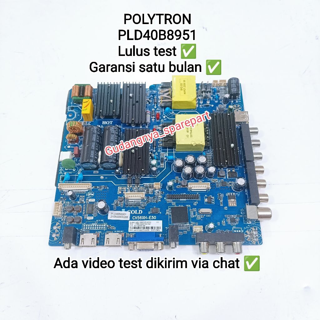 Mb POLYTRON PLD40B8951 mainboard PLD 40B8951 mobo modul mesin tv motherboard