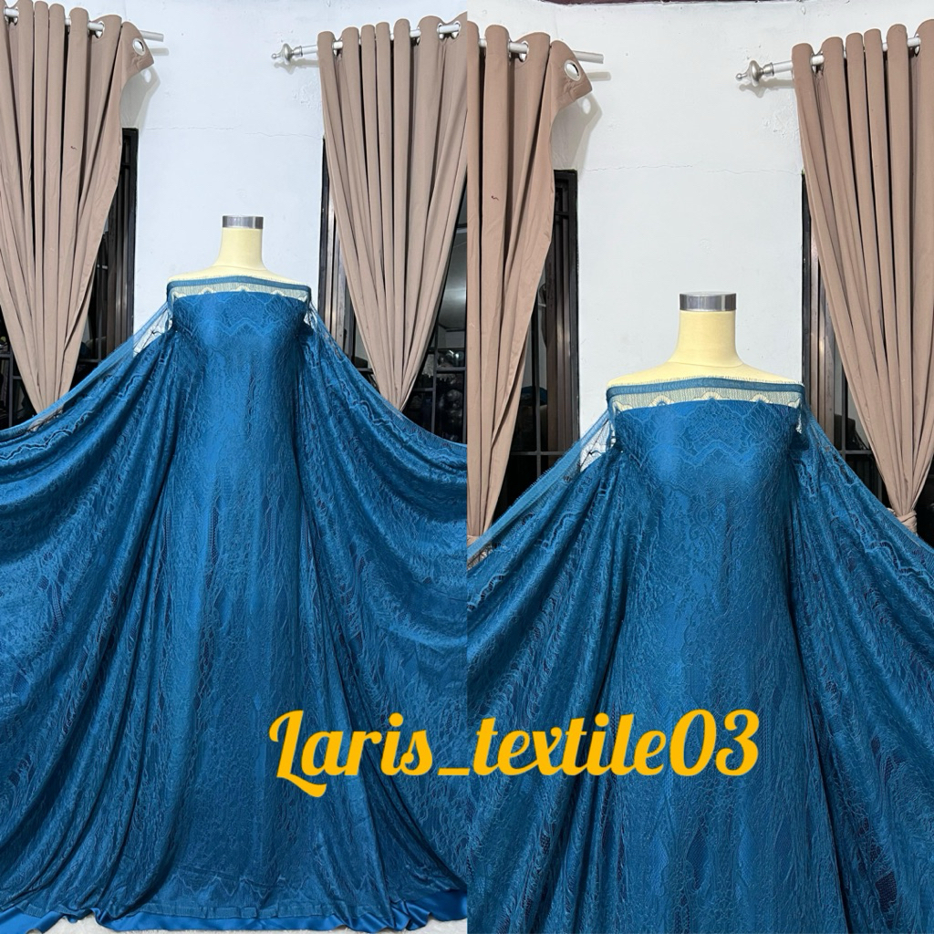 KAIN KEBAYA BROKAT PANEL CHANTILY LACE / BROKAT SANTILY LACE / BAHAN BROKAT KEBAYA