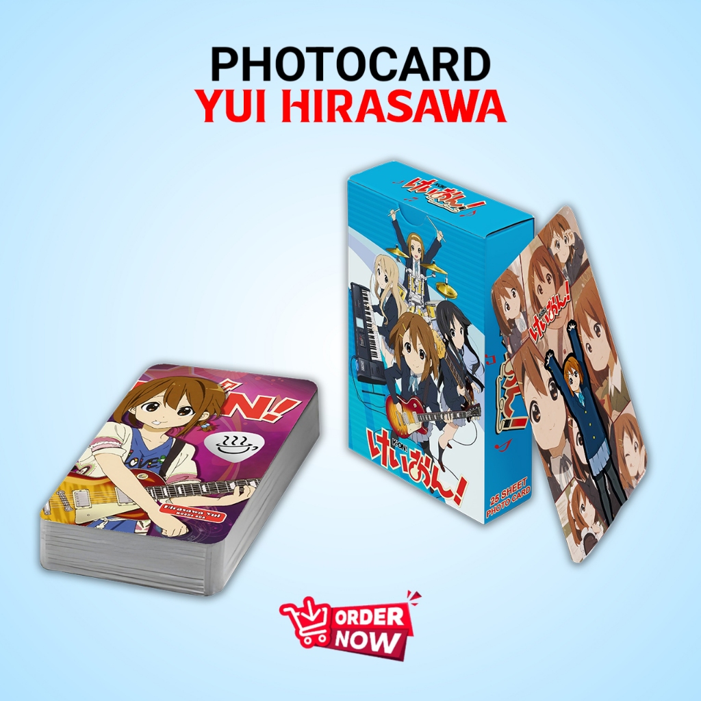 PHOTOCARD SET YUI HIRASAWA ANIME K-ON PREMIUM FREE BOX