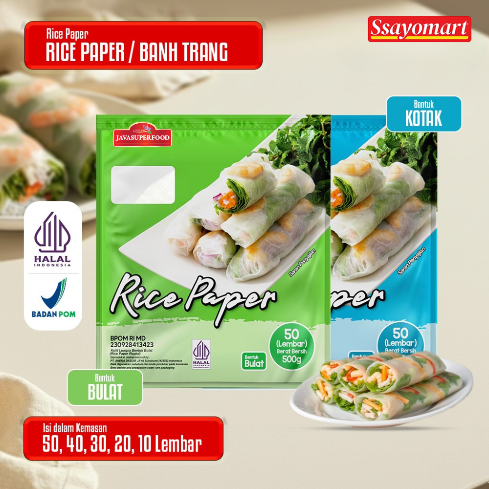 Rice Paper / Banh Trang High Quality Rice Paper 22cm / Kulit Lumpia Vietnam Rice Paper / rice roll s