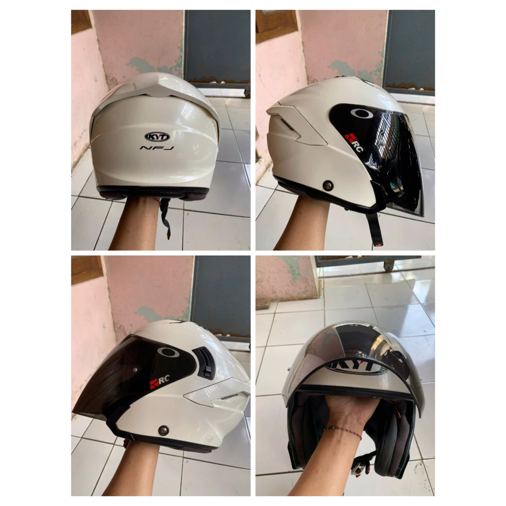 HELM NFJ PUTIH SECOND