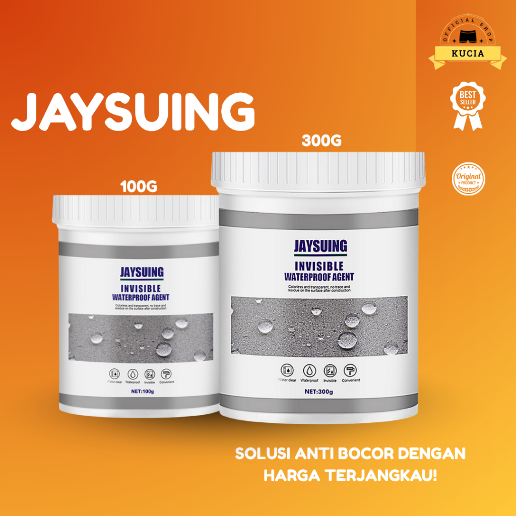 Jaysuing Lem Sealant Gel Aquaproof Anti Bocor Rembes Air Pelapis Penambal Perekat Transparant Bening