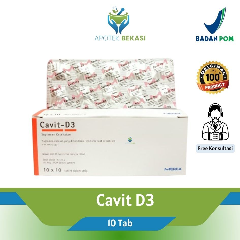 Cavit D3 Suplemen Kebutuhan Kalsium - 10 Tablet