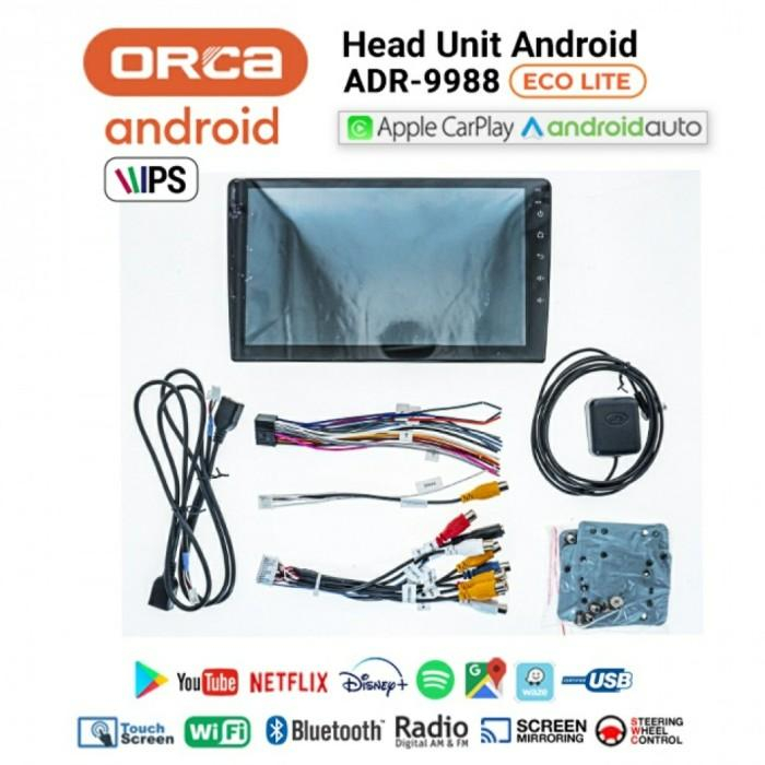 Head Unit Android 10 Inch ORCA ADR-9988 ECO LITE Ram 2GB 32GB / Orca Double Din Android 10 Inch