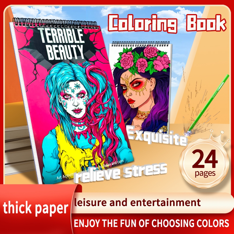 Self Healing/Anti Stress Adult Colouring Book (Buku Mewarnai Dewasa)