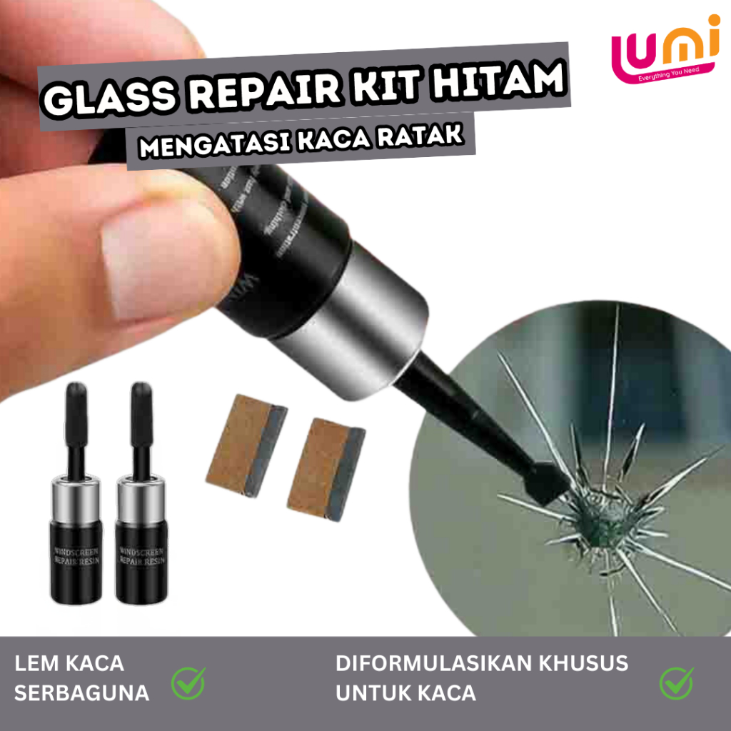 Lem Penghilang Retak Kaca Mobil , Layar HP, Kacamata, Jendela