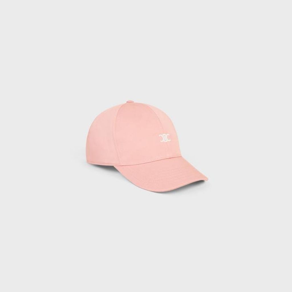 Celine Triomphe Cap Gabardine Washed Quartz Pink