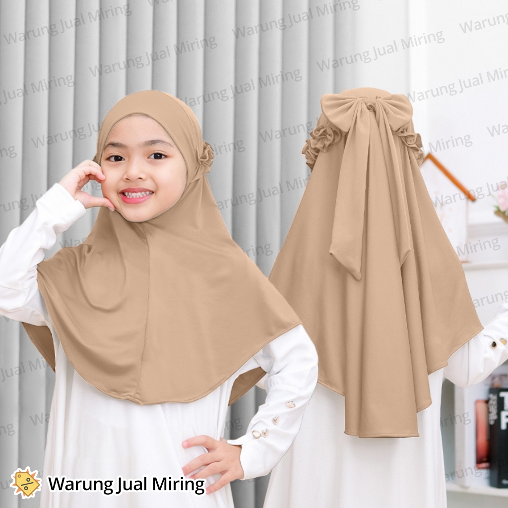 Hijab Anak PITA RICIS Jersey 1-12 Tahun Instan Spandex Premium Pashmina Kerudung Jilbab Pashtan Past