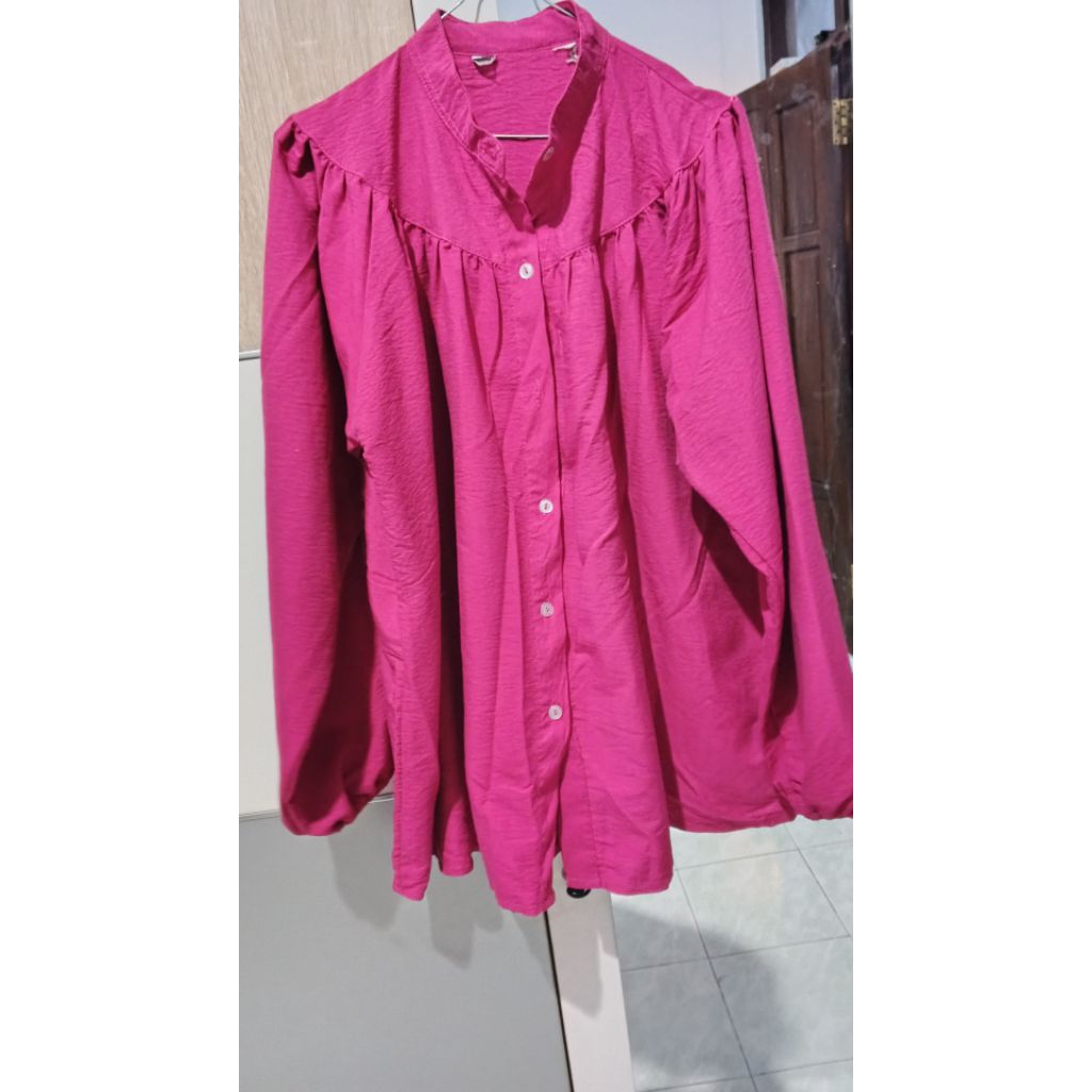 kemeja fuschia