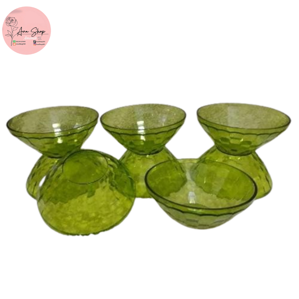 Tupperware Prism Bowl 500 ML(1set 4pcs) -  Kristal Green