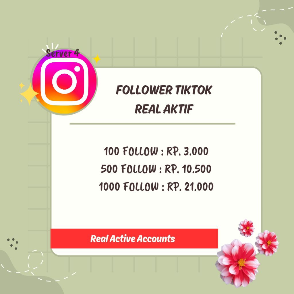 FOLLOWERS TIKTOK REAL AKUN