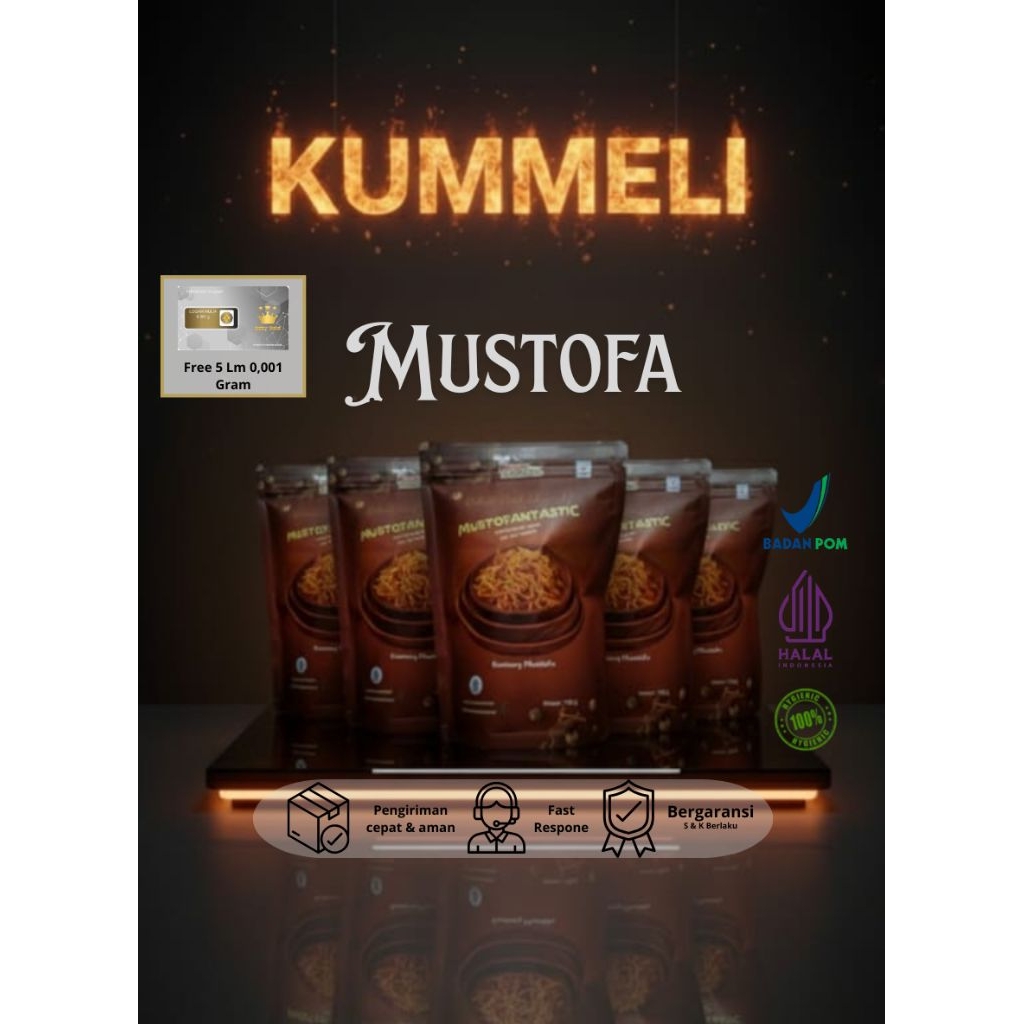 Kummeli Mustofa 100Gram paket hemat 5 in 1 Free 5Lm 0,001Gram