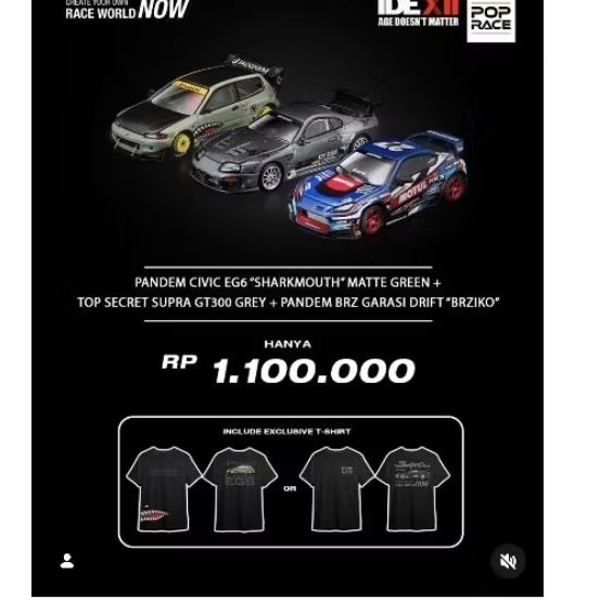 POP RACE IDE 2025 - Civic - Top Secret Supra - Pandem BRZ