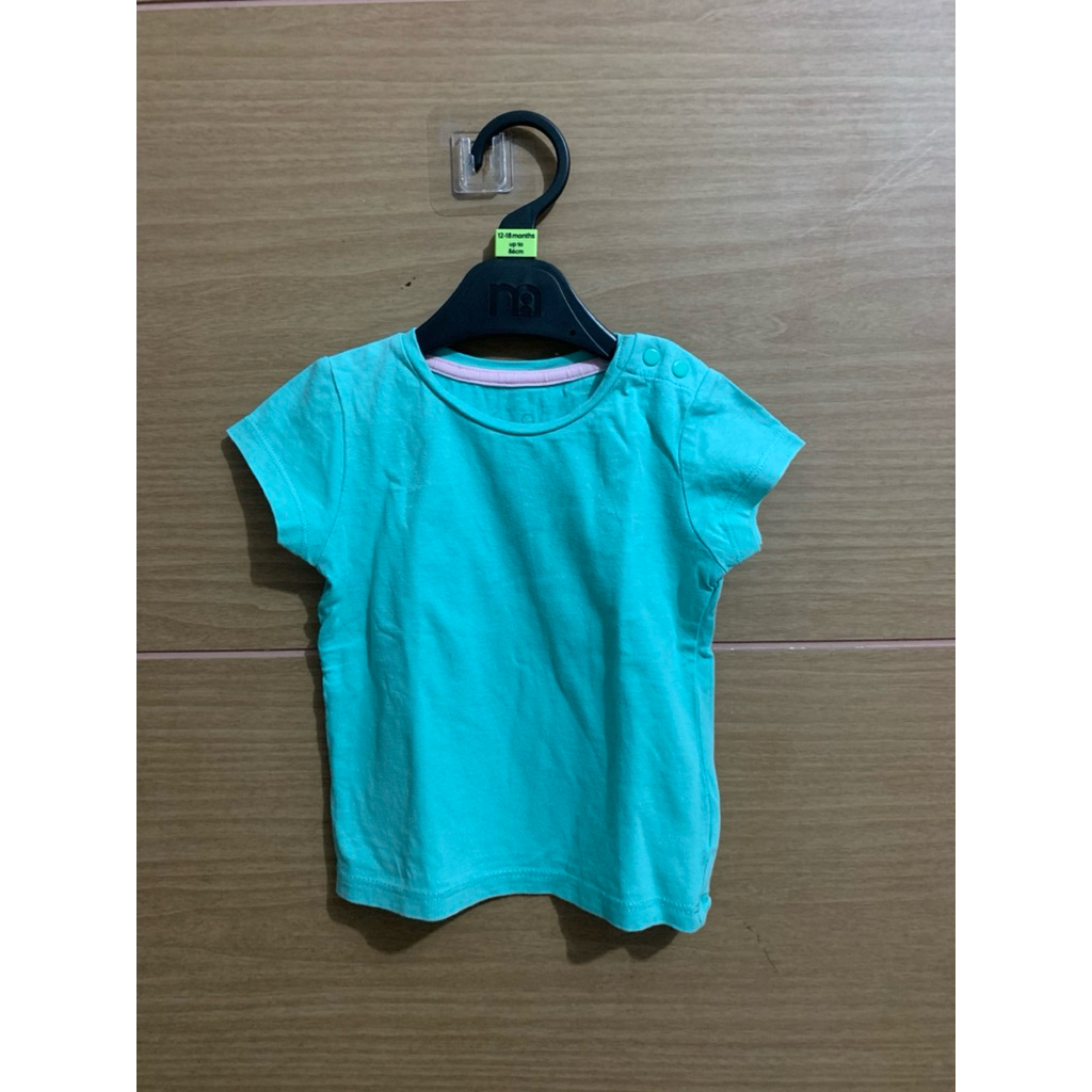 9-18 (Mo) Kaos Mothercare Hijau Anak Perempuan