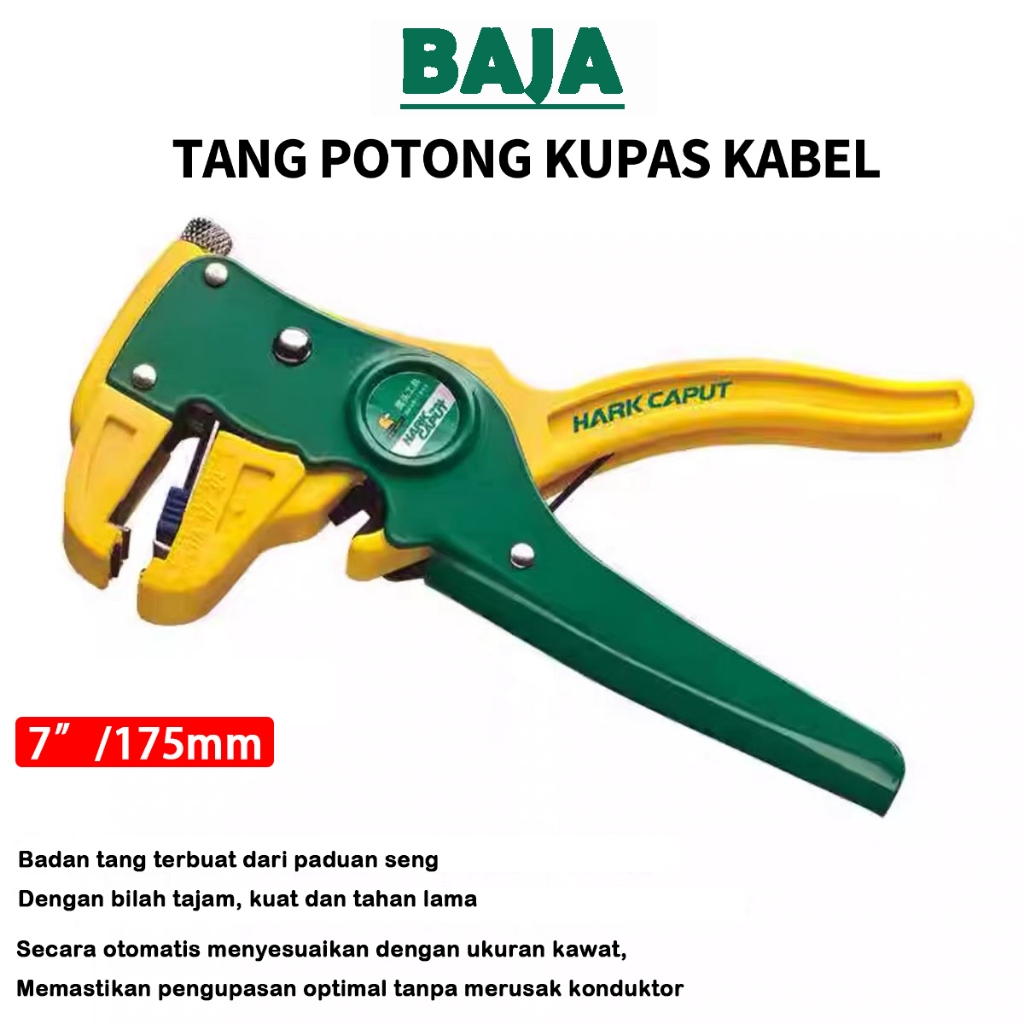 Tang pengupas kabel / Tang pengupas kabel / Tang pemotong dan pengupas kabel / 0,5-6mm /Tang Kupas K