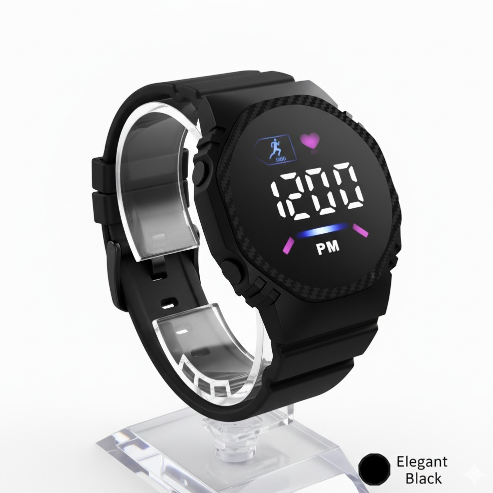 FREE BOX jam tangan anak cowok cewek led digital keren anti air