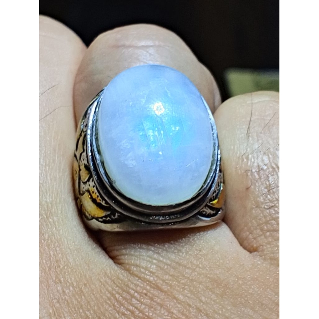 biduri bulan air laut moonstone big besar