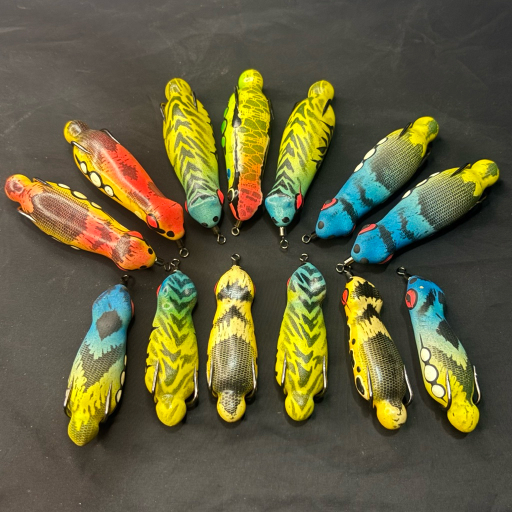 Soft Frog Geol Edoy Fishing Panjang 5,5 & 6,5cm cocok buat gabus dan toman