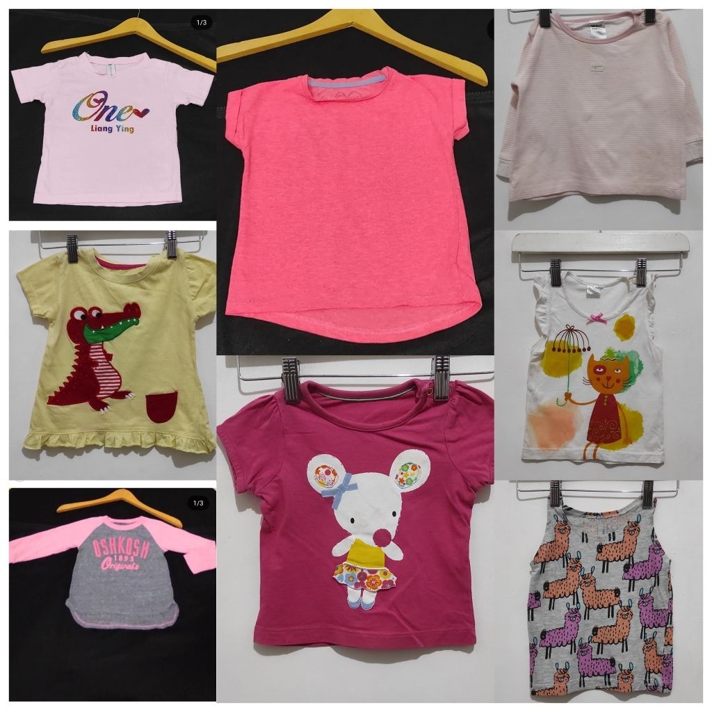 preloved kaos mothercare, kaos bayi, preloved kaos bayi dan anak perempuan