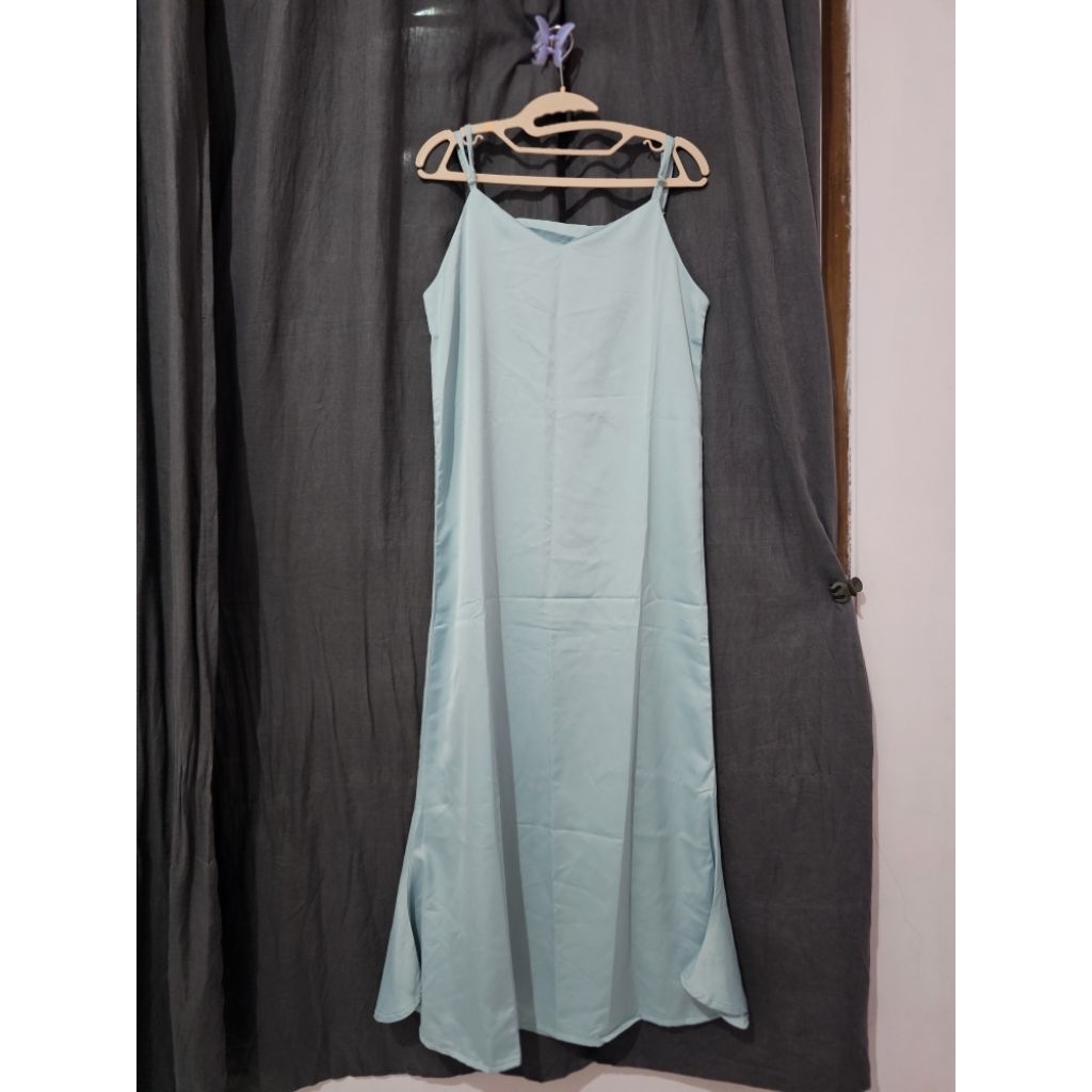 [LIKE NEW]  Long Dress Pesta Baby Blue