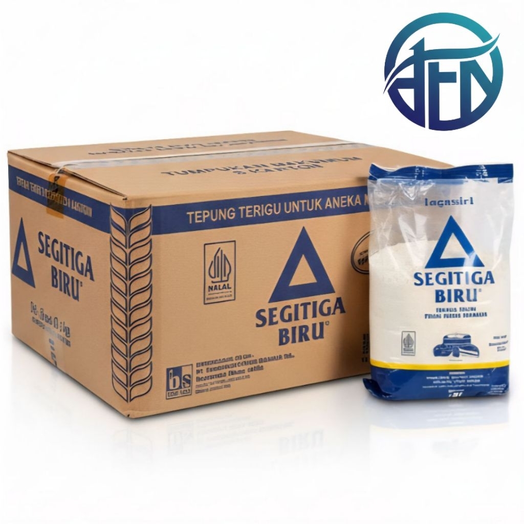 Tepung Terigu Segitiga Biru 1kg Karton isi 12