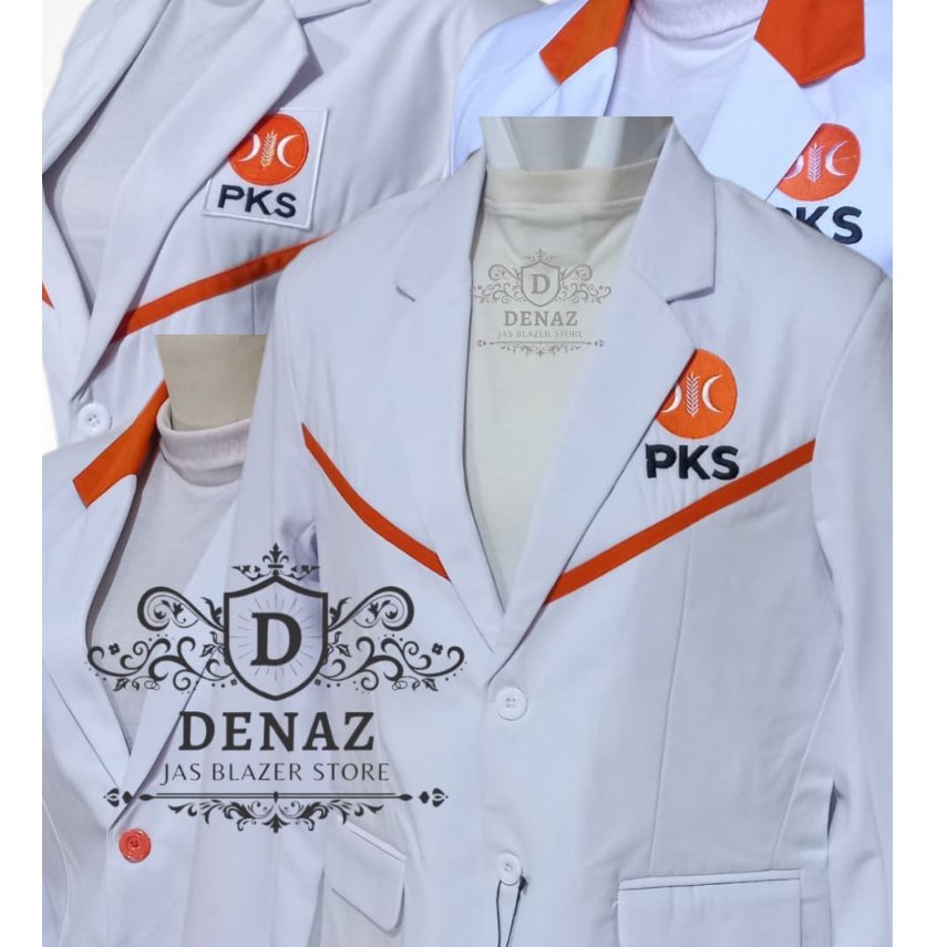 Jas blazer partai PKS Pria dan Wanita, Sudah Berikut Logo