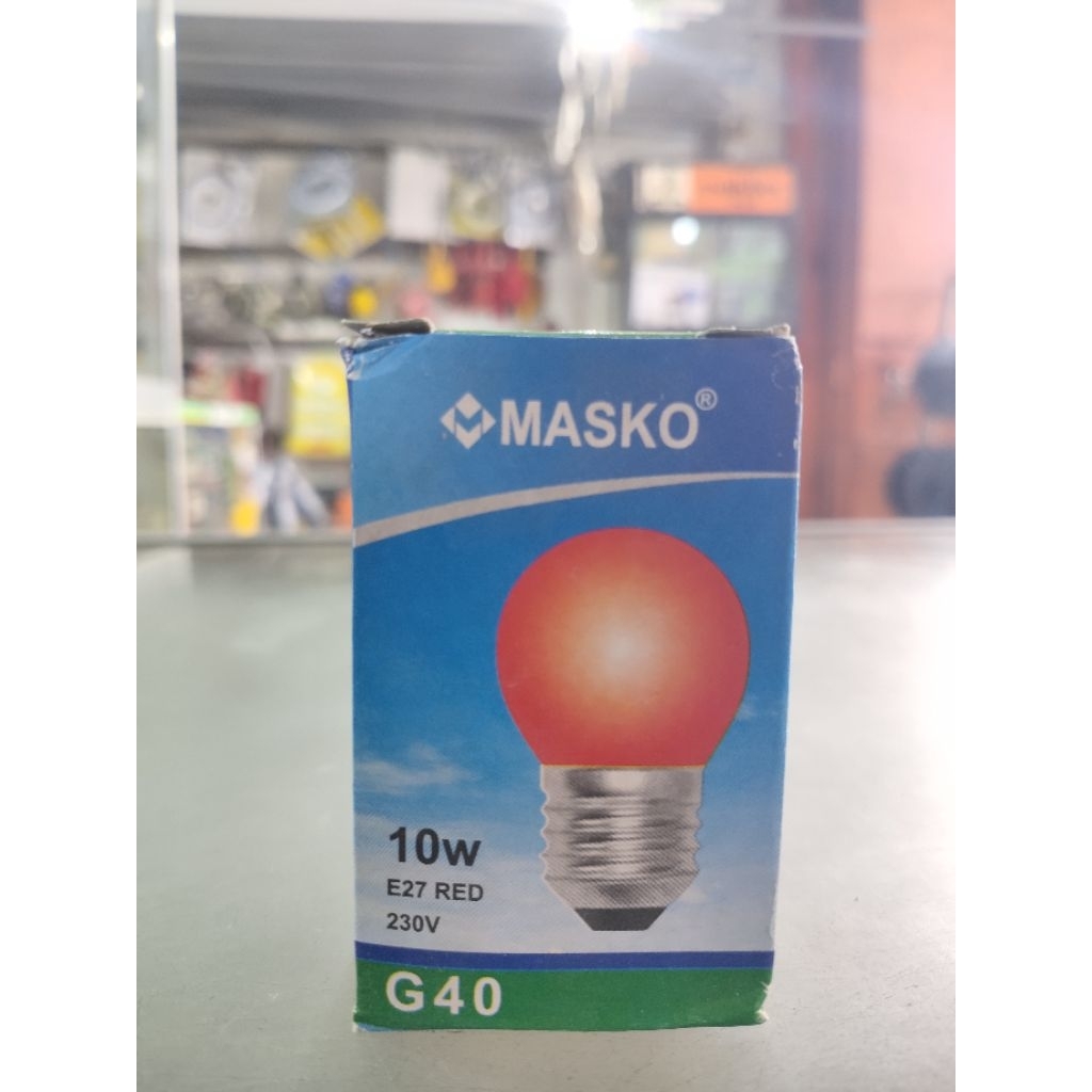 LAMPU PIJAR MASKO 10 WATT E27 RED