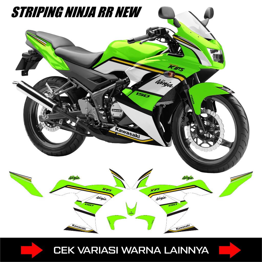 STRIPING NINJA RR 150 SE / DECAL STICKER NINJA 150 RR SE 2015