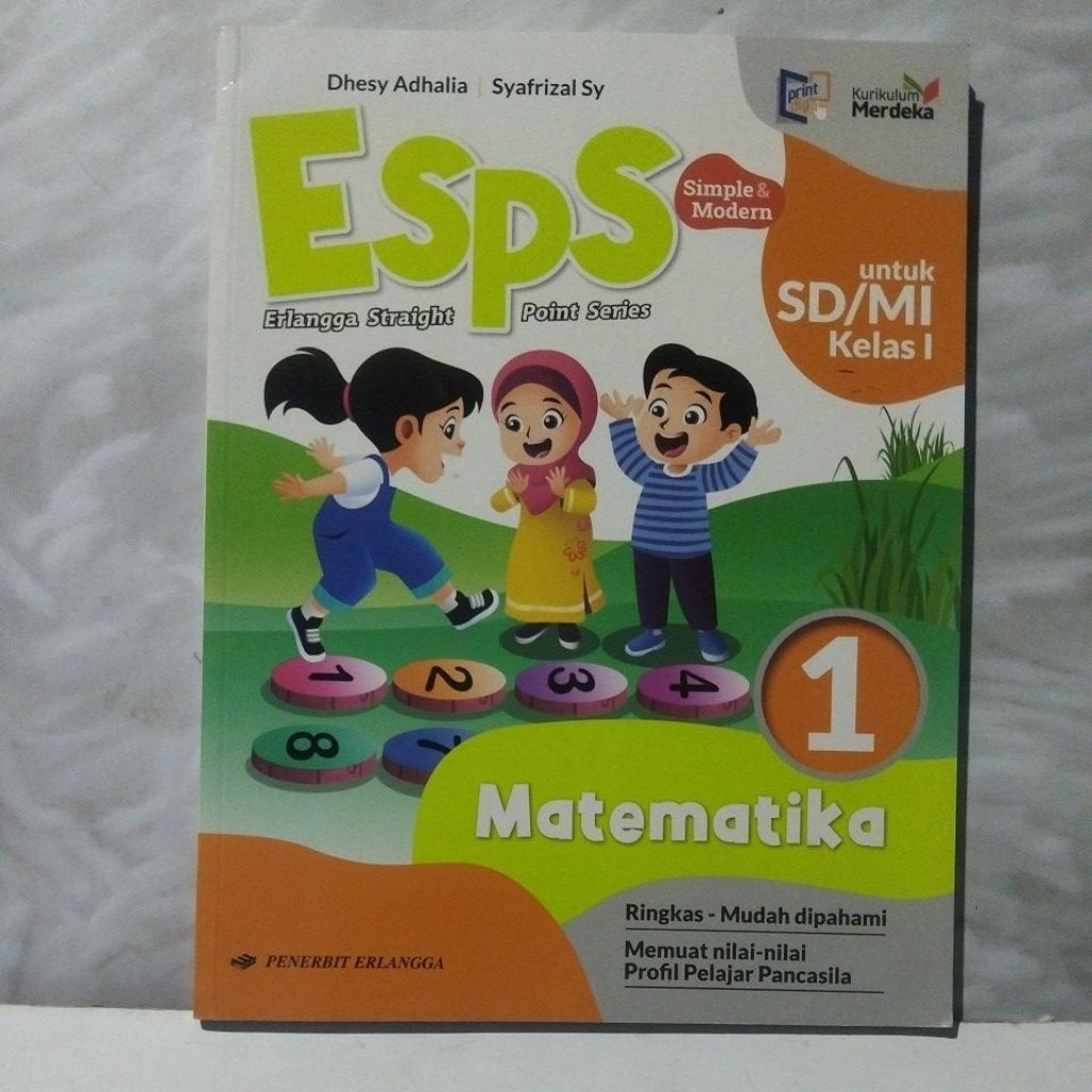 buku baru esps matematika untuk SD MI kelas 1
