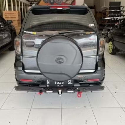 Towing pengaman bemper bumper belakang mobil rush lama model raptor