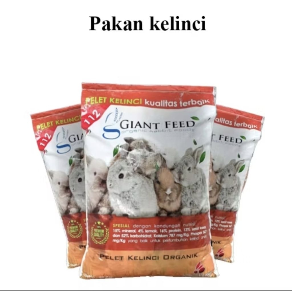 pakan kelinci GIANT FEED kemasan 1kg
