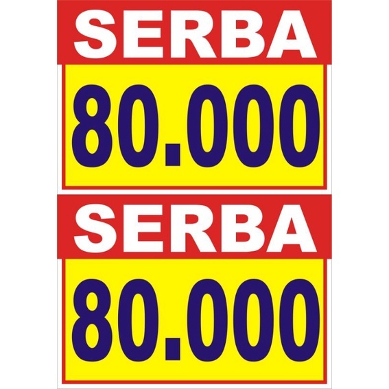 HARGA BANDROL / KERTAS TULISAN + LAMINATING / KERTAS HARGA BANDROL / NAMETAG HARGA JUALAN / Tag harg