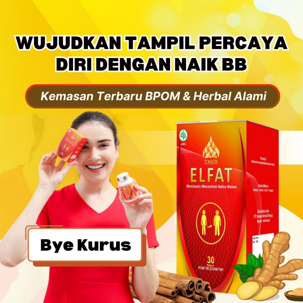 [TERLARIS] Candi Elfat Penggemuk Badan / Obat Gemuk / Suplemen Penggemuk Badan / Gemuk Ampuh VIRAL 