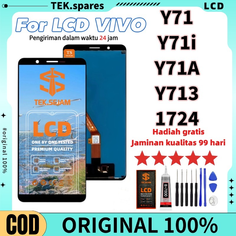 LCD VIVO Y71 / VIVO Y71i / Y71A/Y713/1724 TOUCHSCREEN FULLSET COMPLETE ORIGINAL 100%