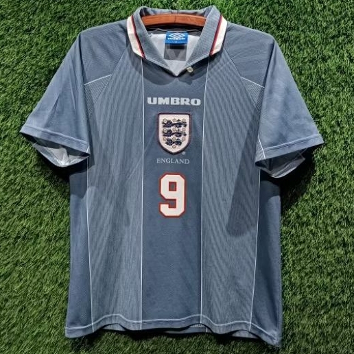 Jersey England Original 1996-1997 Away Medium Shearer 9 Inggris