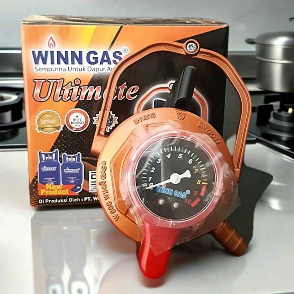 Winn Gas Regulator Kompor Gas TIpe W800 Meter Ultimate Pengunci Ganda / Regulator Gas SNI
