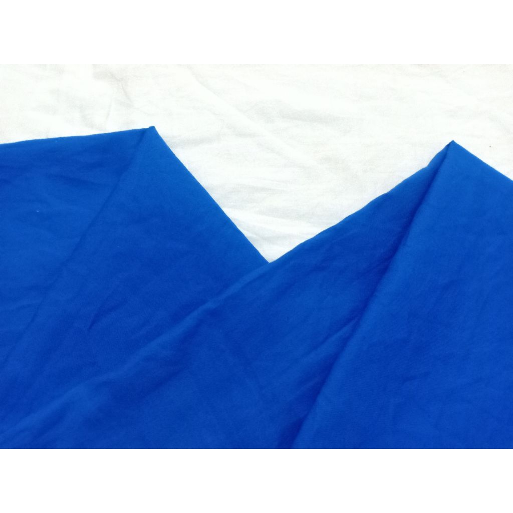 KAIN DRILL POLOS WARNA BIRU ELEKTRIK (115 CM = Rp58.000)