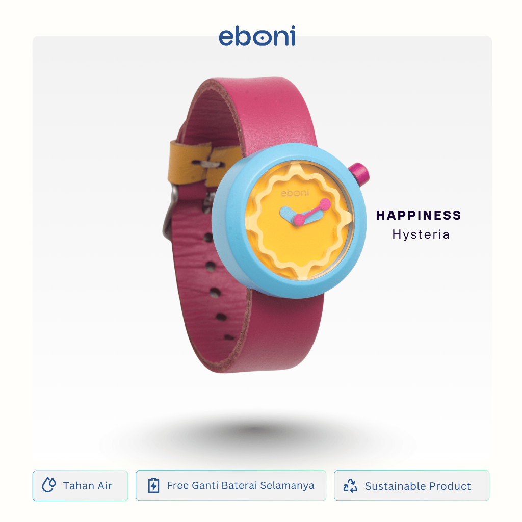Eboni Jam Tangan Kayu Happiness - Hysteria