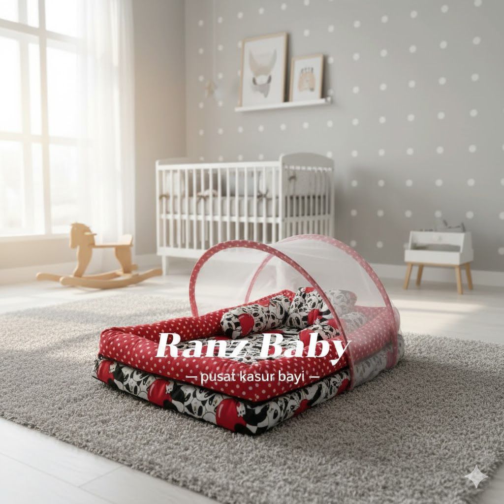 kasur bayi set kelambu Kasur bayi full set lengkap Kasur bayi kelambu Kasur bayi Newborn anti nyamuk