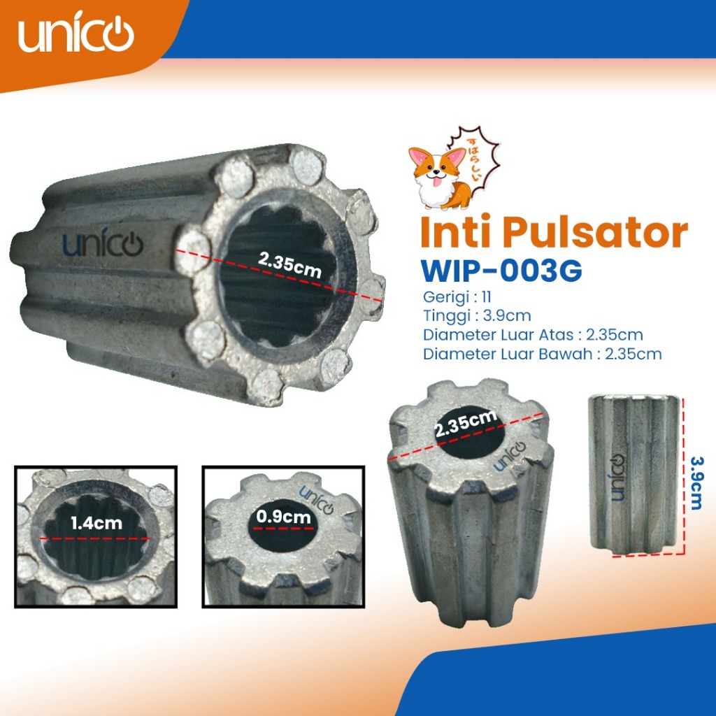 INTI PULSATOR mesin cuci Samsung gerigi 11 WIP-003G